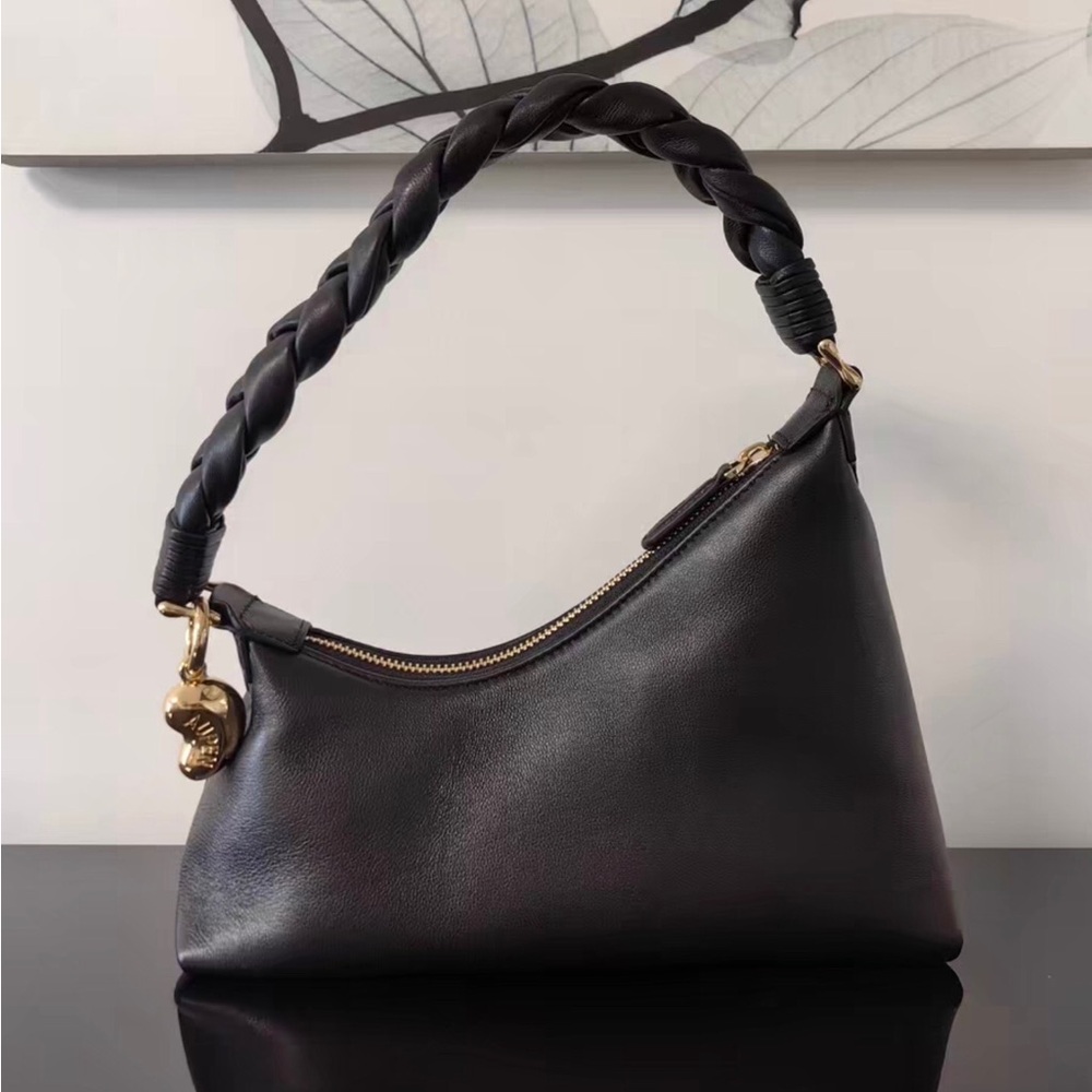 Aupen Braided Handle Hobo Bag